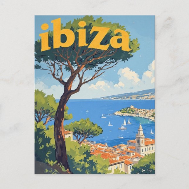 Ibiza Spanien Vykort (Framsida)