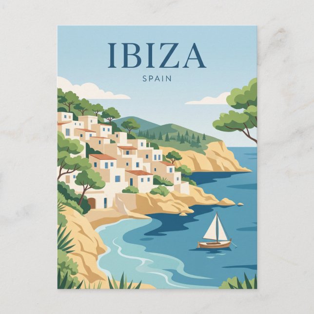 Ibiza Spanien Vykort (Framsida)