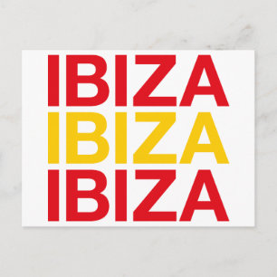 IBIZA Spanska Flagga Vykort