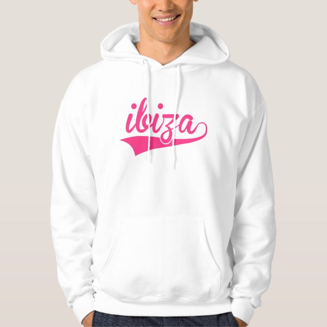 Ibiza text 2 hoodie (Framsida)