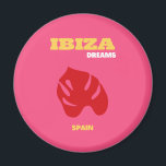 Ibiza, Travel Art, Preppy, Preppy Art, Rosa Magnet<br><div class="desc">En vacker resekonst som fångar Ibizas soliga dagar. Det är en perfekt som tillkommer ställe och skulle göra ett underbart tillskott till ditt liv,  särskilt om du är tittar för en rosa estetik.</div>