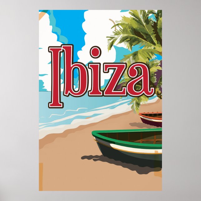 Ibiza vintage resor poster (Framsidan)