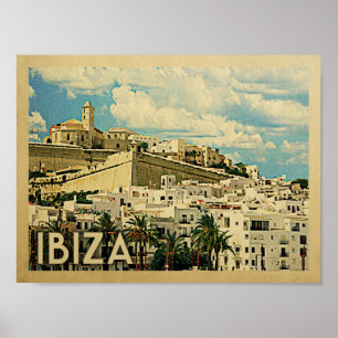 Ibiza Vintage resor Poster