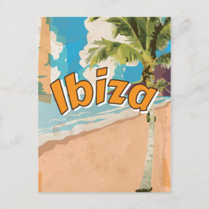 Ibiza Vintage-semester Poster Vykort