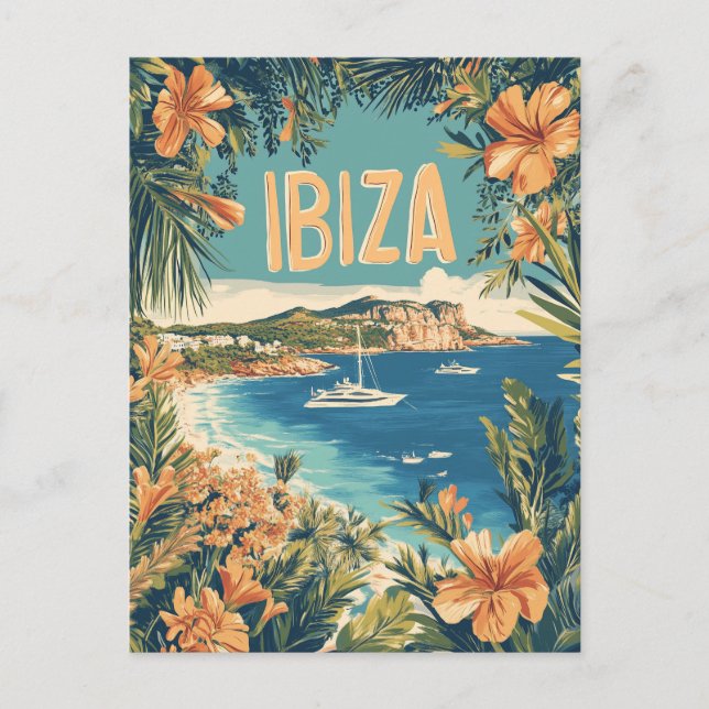 Ibiza Vintage Vykort (Framsida)