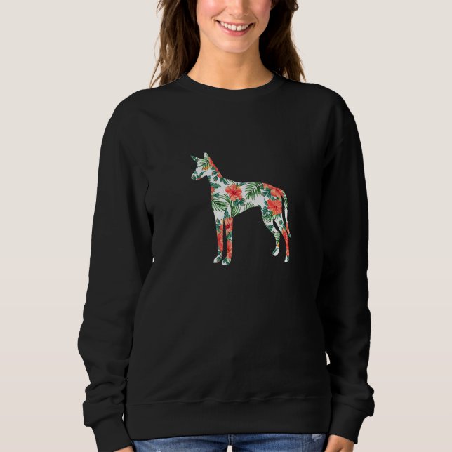 Ibizan Hound Aloha Hawaiian Hund T Shirt (Framsida)
