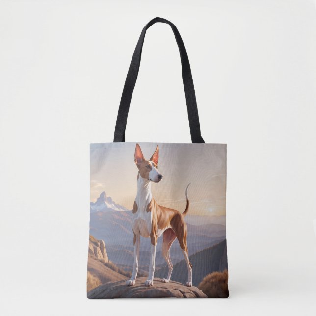 Ibizan Hound Elegant Tote Bag Tygkasse (Framsida)
