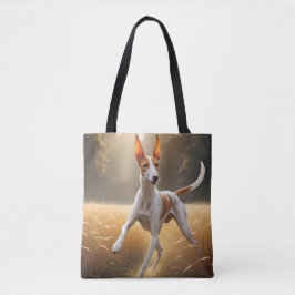 Ibizan Hound Elegant Tote Bag Tygkasse
