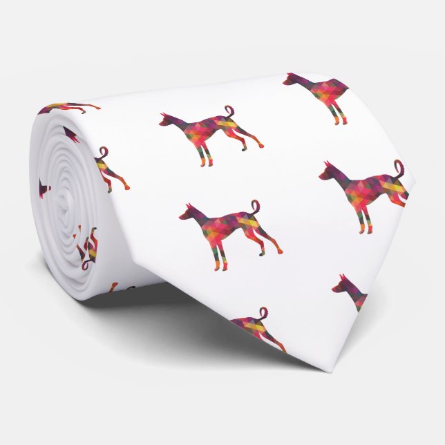 Ibizan Hound Hund Geometric Mönster Silhouette M Slips (Rullad)