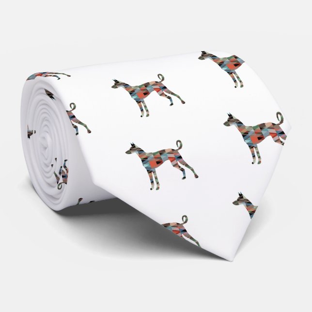Ibizan Hound Hund Geometric Mönster Silhouette Slips (Rullad)