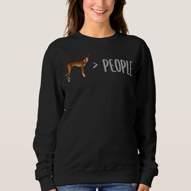 Ibizan Hound Hundar är Underbarare än människor T Shirt (Framsida)