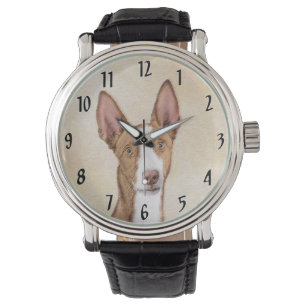 Ibizan Hound-målning - Söt originell hundkonst Armbandsur