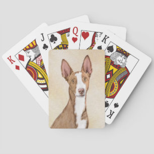 Ibizan Hound-målning - Söt originell hundkonst Casinokort