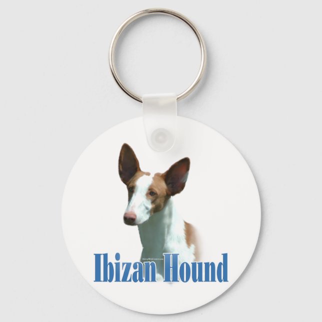 Ibizan Hound Namn Nyckelring (Framsida)