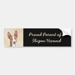 Ibizan Hound Painting - Cute Original Hund Art Bildekal