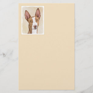 Ibizan Hound Painting - Cute Original Hund Art Brevpapper