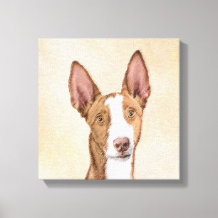 Ibizan Hound Painting - Cute Original Hund Art Canvastryck