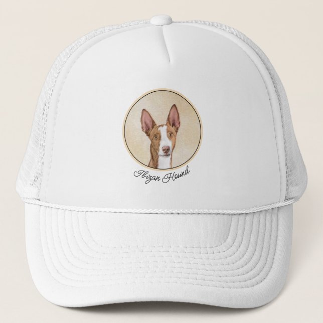 Ibizan Hound Painting - Cute Original Hund Art Keps (Framsida)