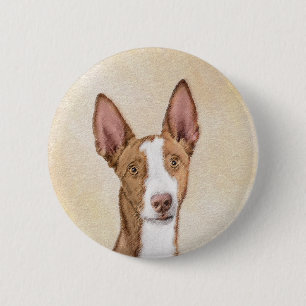 Ibizan Hound Painting - Cute Original Hund Art Knapp