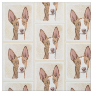 Ibizan Hound Painting - Cute Original Hund Art Tyg