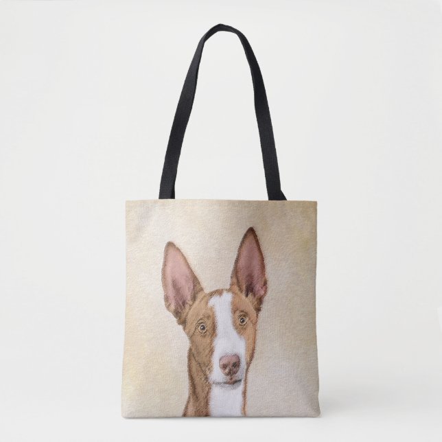 Ibizan Hound Painting - Cute Original Hund Art Tygkasse (Framsida)