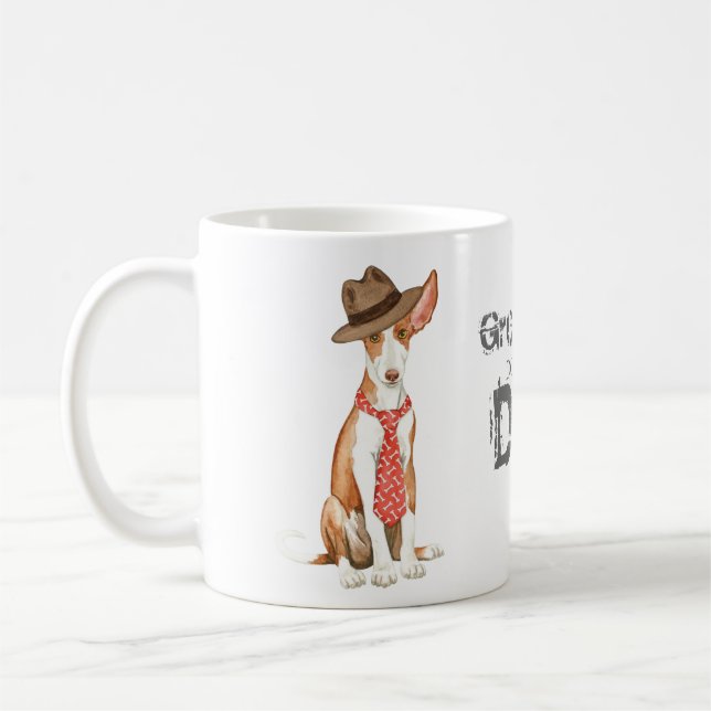 Ibizan Hound Pappa Kaffemugg (Vänster)