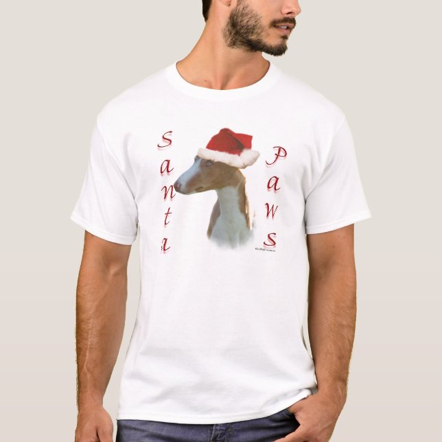 Ibizan Hound Santa Tassar Tee Shirt (Framsida)