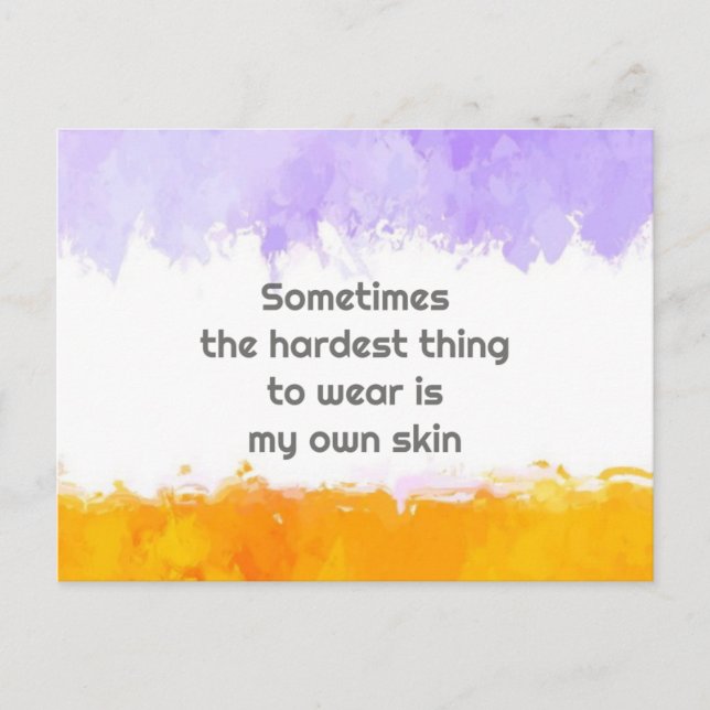 Ibland är det min egen skidåkning som är svårast f vykort (Framsida)