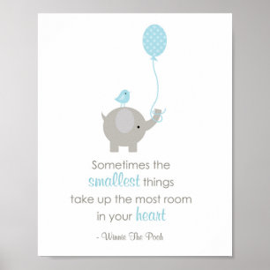 Ibland är det minsta (Blå Elefant) Poster