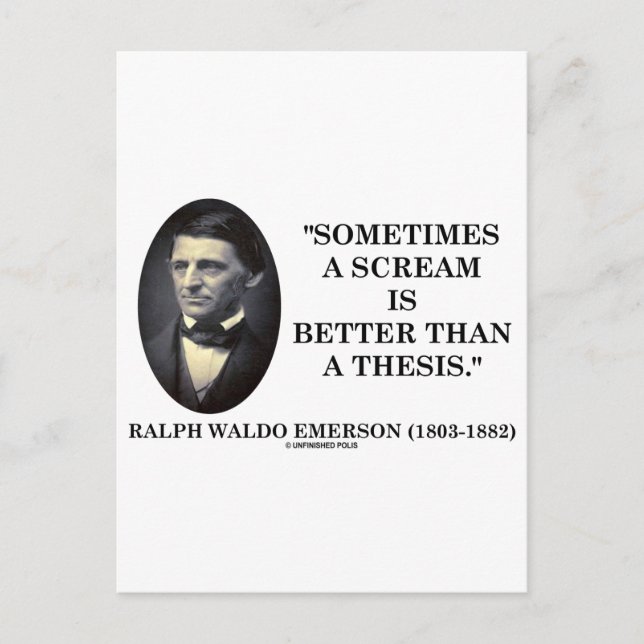 Ibland är en kräm bättre än en Thesis Emerson Vykort (Framsida)