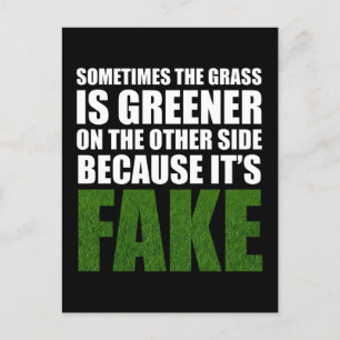 Ibland är gräset grönare för att det är Fake Vykort
