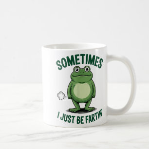Ibland är jag bara en fjärtande groda jul rolig f kaffemugg