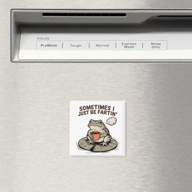 Ibland är jag bara fartig rolig groda ohyfsad  magnet (In Situ (Dishwasher))