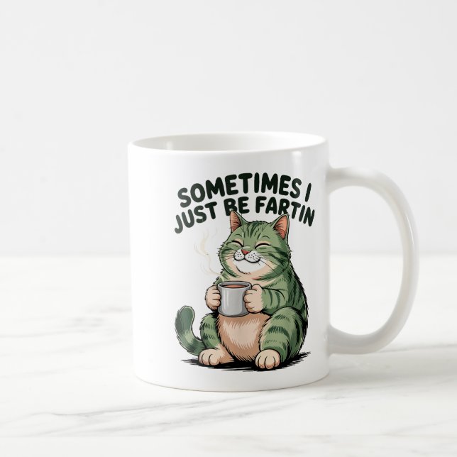 Ibland är jag bara pruttande Groda Humor Män Kvinn Kaffemugg (Höger)