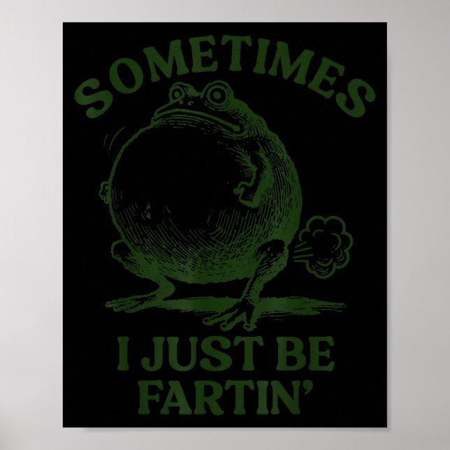 Ibland bara pruttar jag rolig groda  poster (Framsidan)
