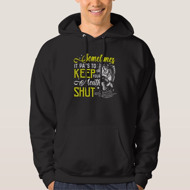Ibland Betalar det Behålla mun-käke-fisken Hoodie (Framsida)
