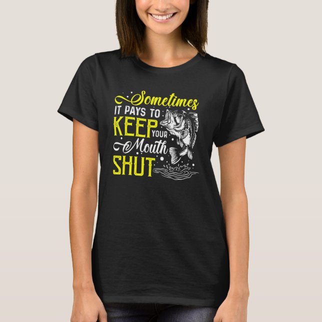 Ibland Betalar det Behålla mun-käke-fisken T Shirt (Framsida)