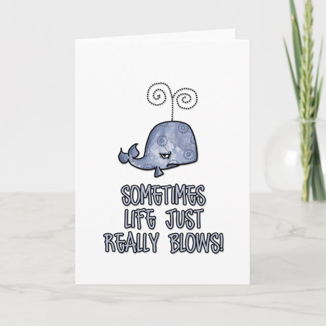 Ibland blåser livet bara verkligen! kort (Framsida)