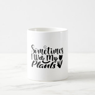 Ibland blötter jag mina växter kaffemugg