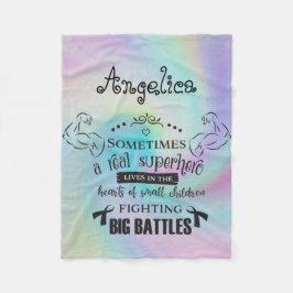 Ibland bor en verklig toppen hjälte vitflickor fleecefilt