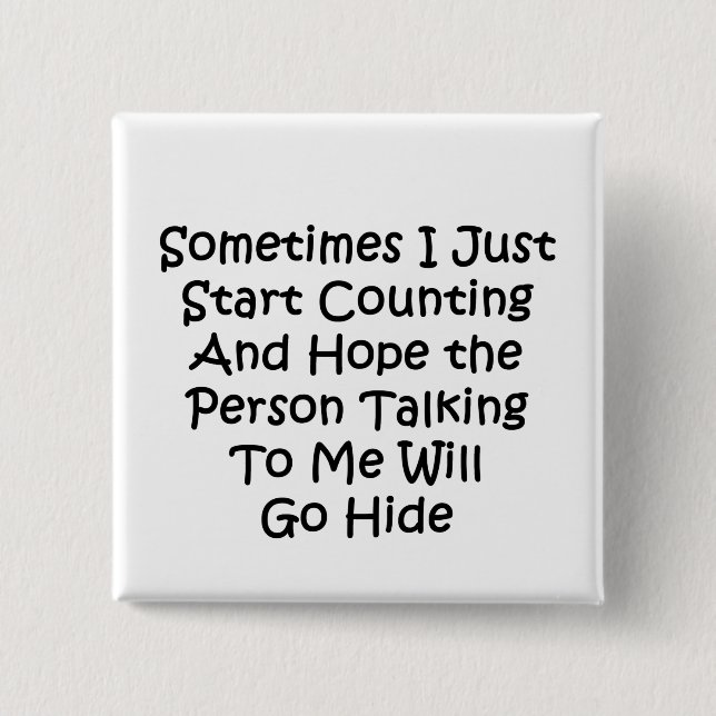 Ibland börjar jag bara räkna knapp (Framsida)