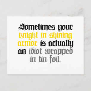 Ibland din Knight i Shining Armor Vykort