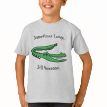 Ibland fäster jag Alligator T-Shirt - Kid-ritad