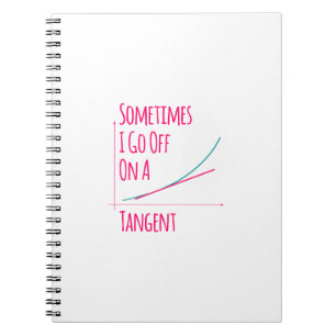 Ibland går jag på en Tangent Funny Math-lärare Anteckningsbok