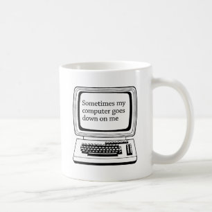 Ibland går min dator ner på mig kaffemugg