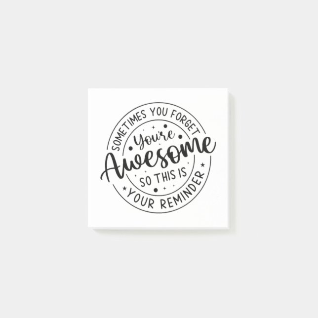 Ibland glömmer du Fantastisk Post-it Block (Framsida)