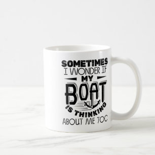 Ibland jag om min båt tänker på CIA Kaffemugg