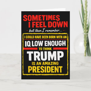 Ibland Känner Jag Mig Nedslagen Trump Roligt Liber Kort