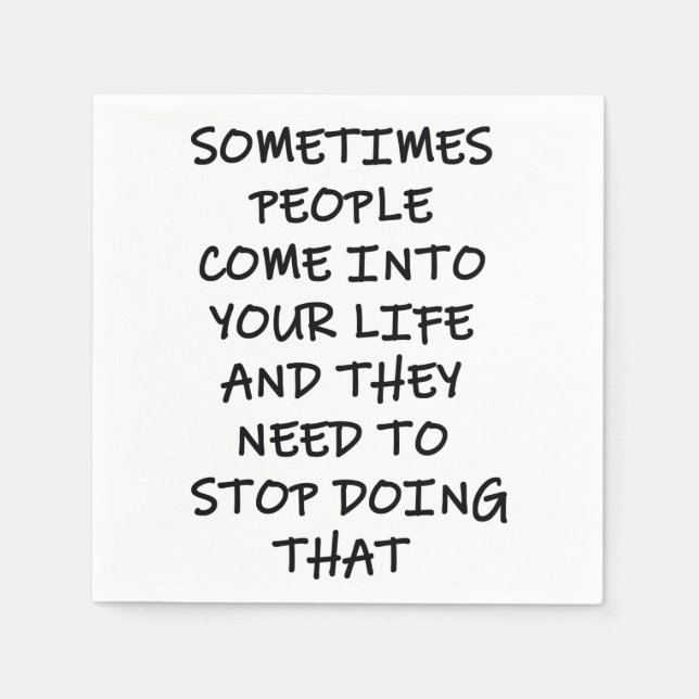 Ibland Komar in i ditt liv Pappersservett (Framsidan)