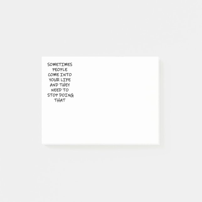 Ibland Komar in i ditt liv Post-it Block (Framsida)